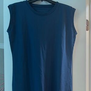 Vintage Muscle Tee Dress - Frank & Eileen - Large - Deep Sea